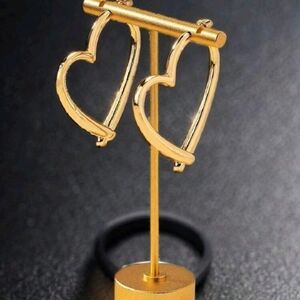 ♥️ Heart design hoop earnings